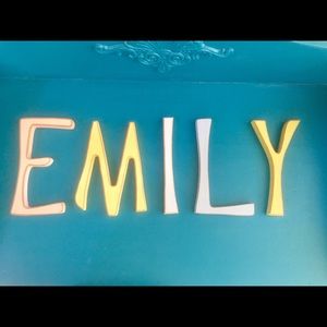 Land of Nod wood letters